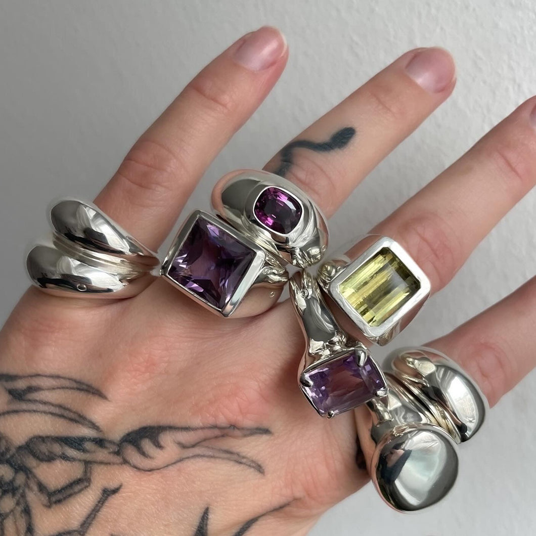 Amethyst Signet Ring