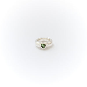 Peridot Heart Ring