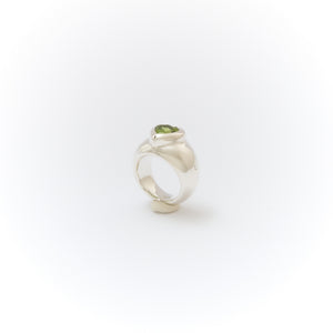 Peridot Heart Ring